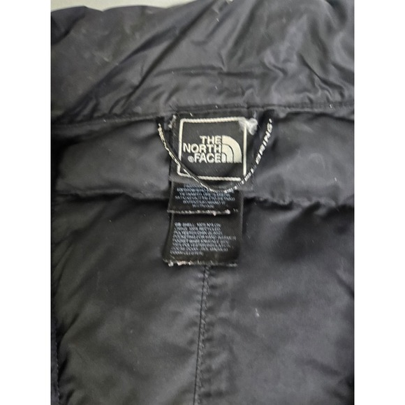 The North Face Down Puffer Coat Women's L/G Black Long Winter Jacket - Picture 4 of 7